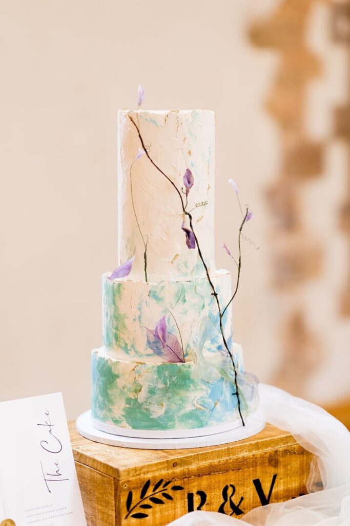 W3 V & R Wedding Cake Ropley Church to inc in Gallery Jessica Hayman Photo