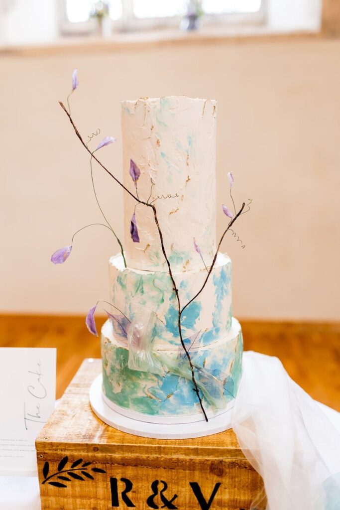 W3 V & R Wedding Cake at Ropley to inc in Gallery Jessica Hayman Photo